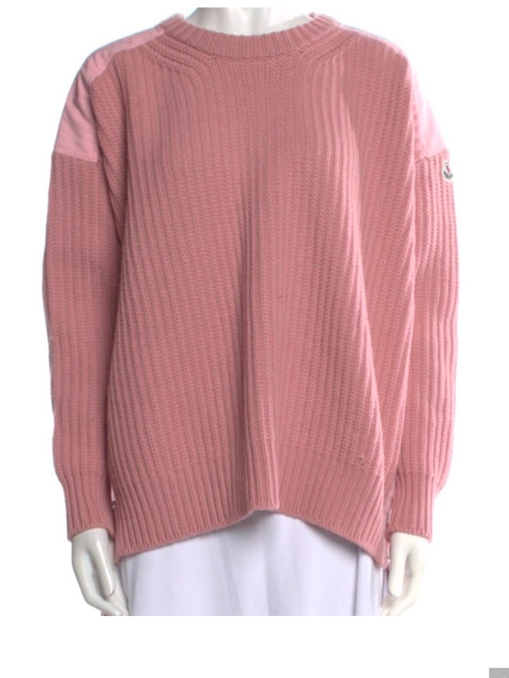 MONCLER pink knit sweater